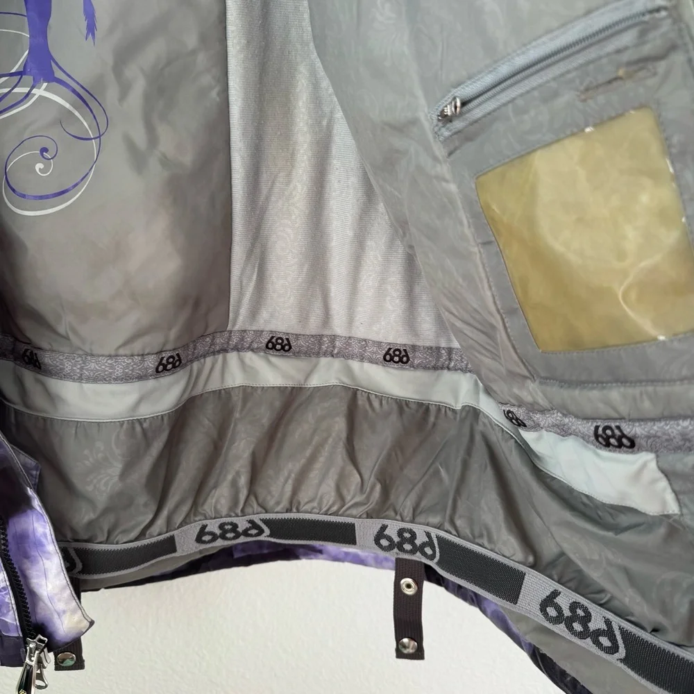 686 ACC X-Ray Jacket Purple Snowboard Ski Bones Michael Akira West Distressed XL - Picture 6 of 16